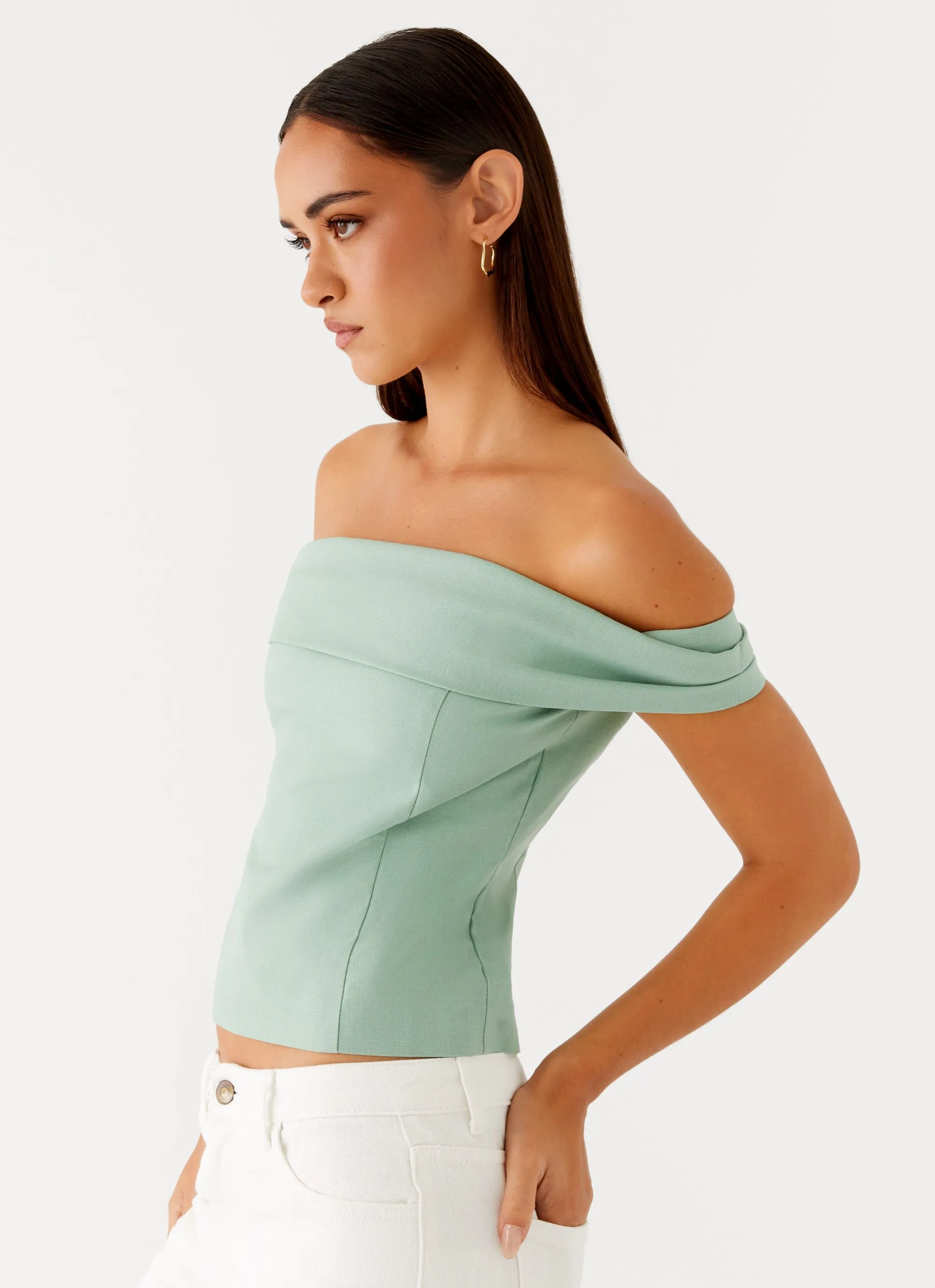 Jairo Linen Top - Sage