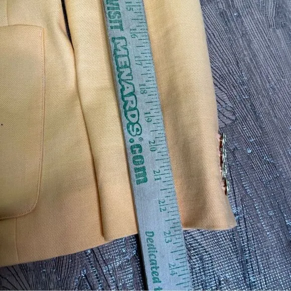 J.Crew Helena orange blazer in stretch linen blend Size 0