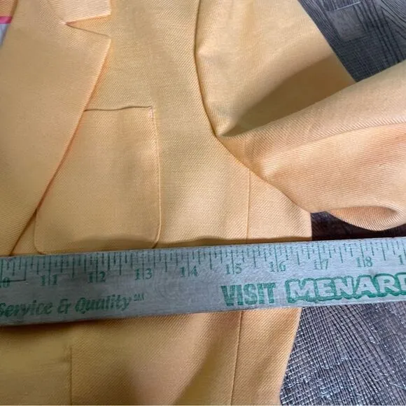 J.Crew Helena orange blazer in stretch linen blend Size 0