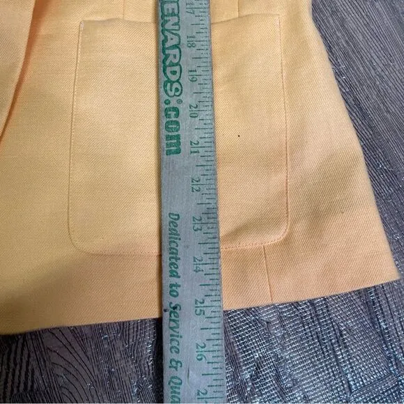 J.Crew Helena orange blazer in stretch linen blend Size 0