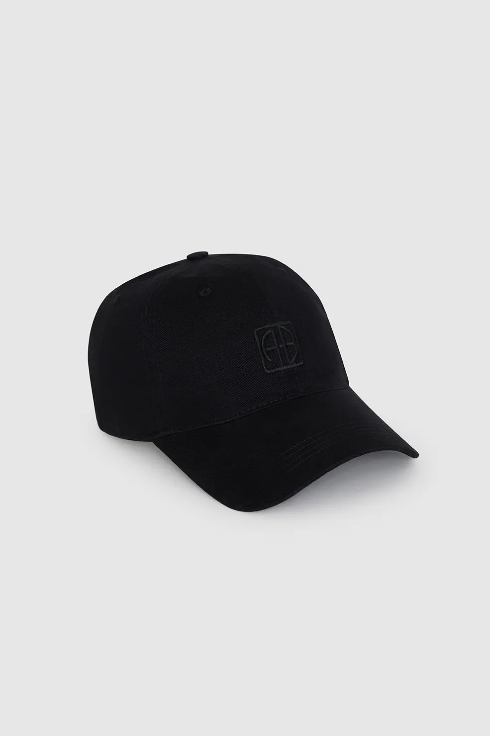 Jeremy Baseball Cap Framed Monogram - Black