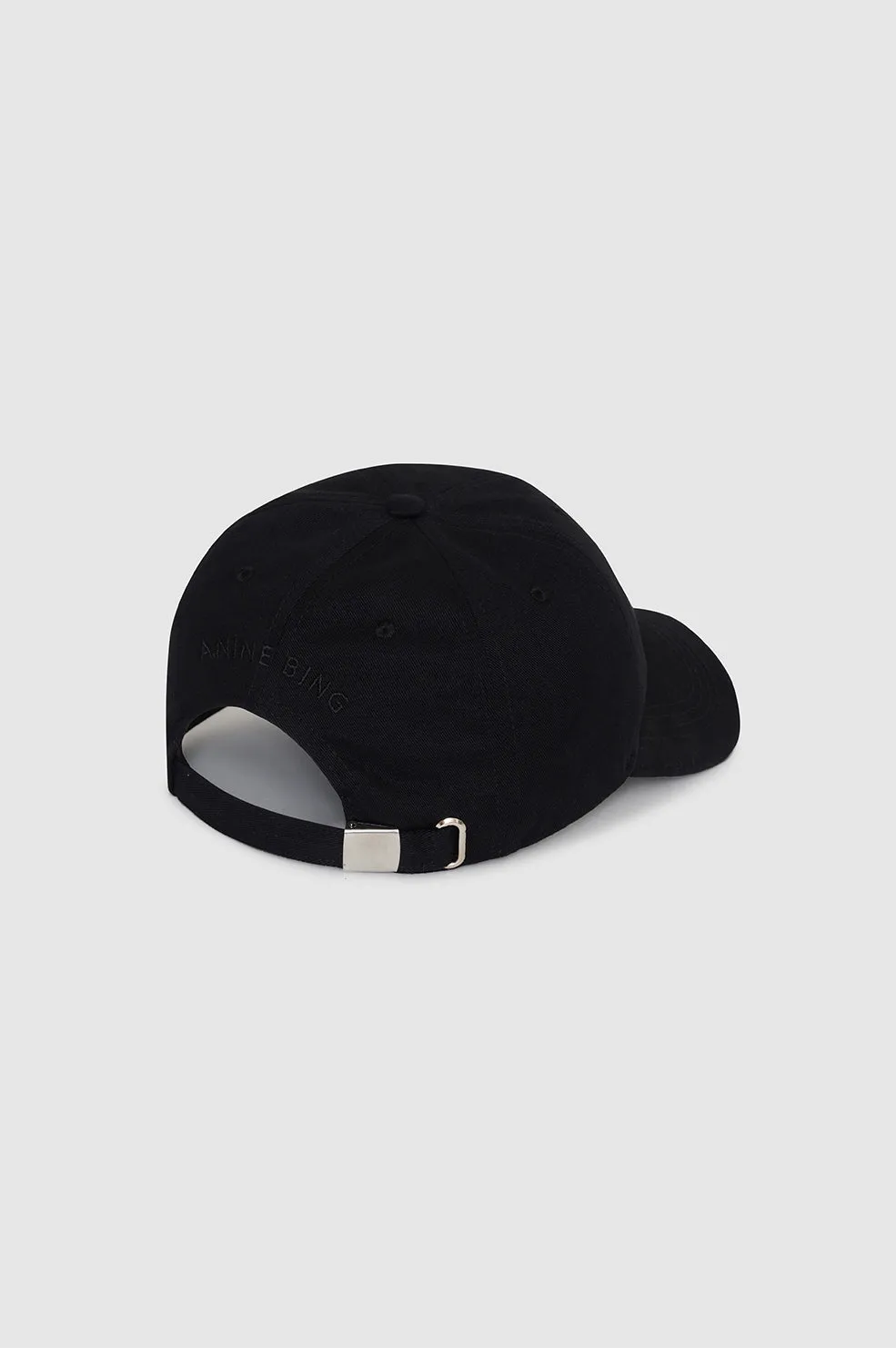 Jeremy Baseball Cap Framed Monogram - Black