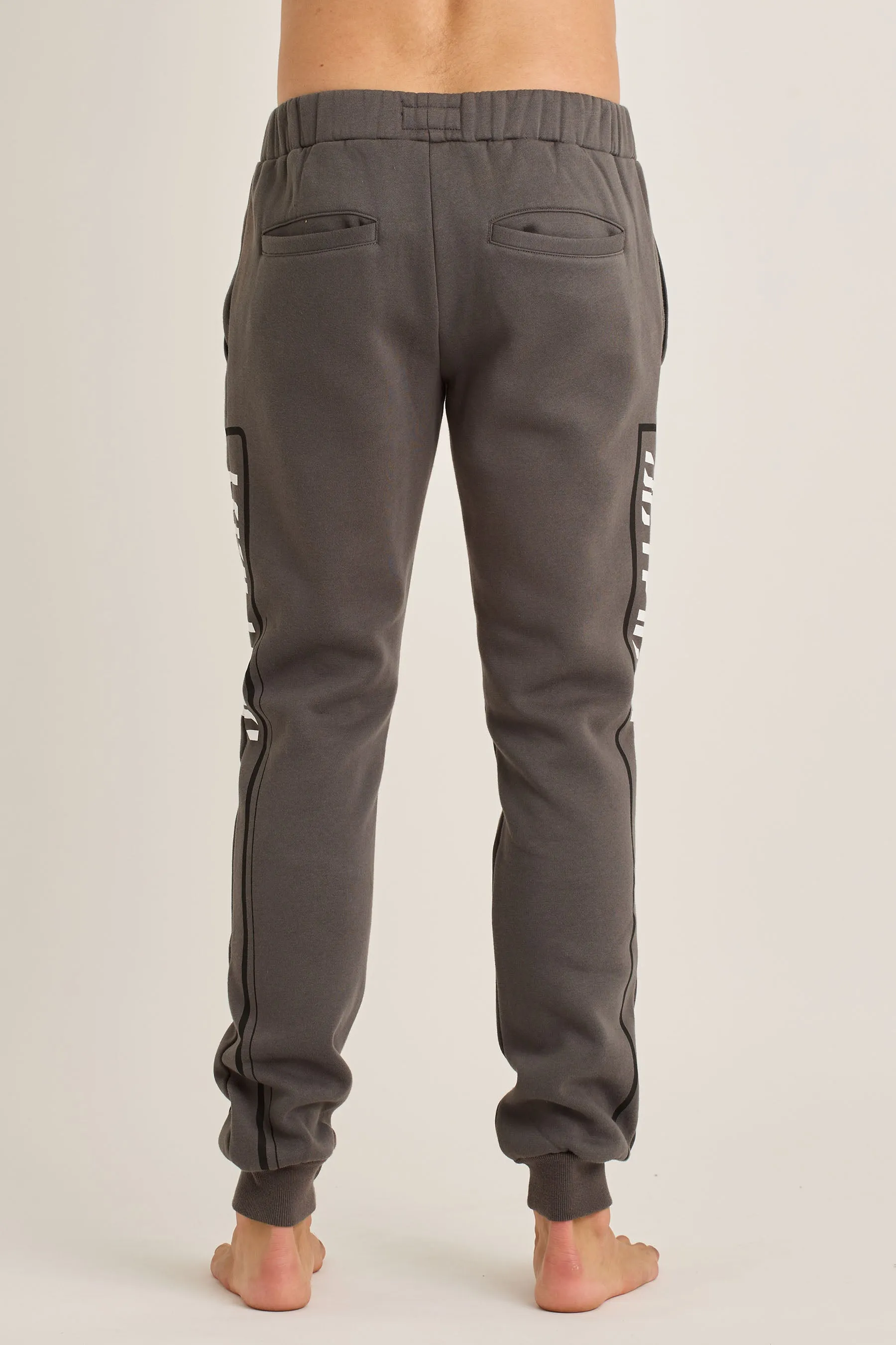 Jetpilot Elevate Mens Cuffed Trackpants - Charcoal