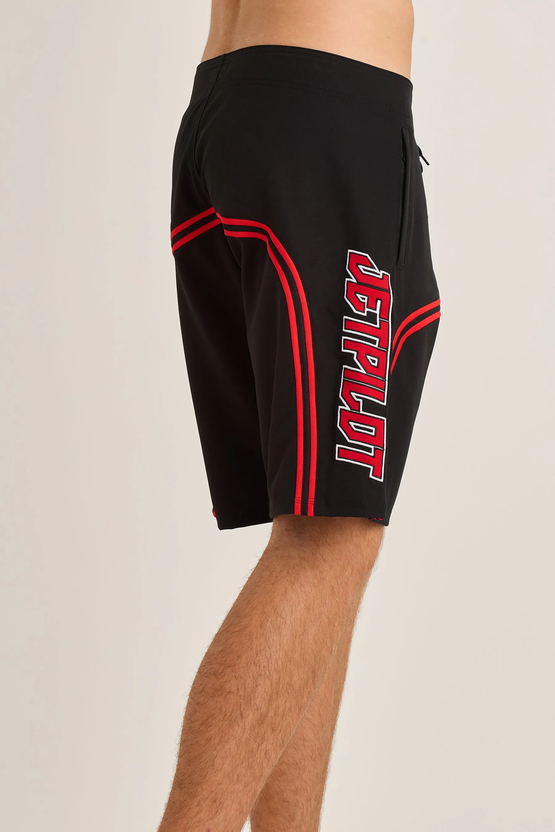 Jetpilot F5 Mens Boardshorts - Black/Red