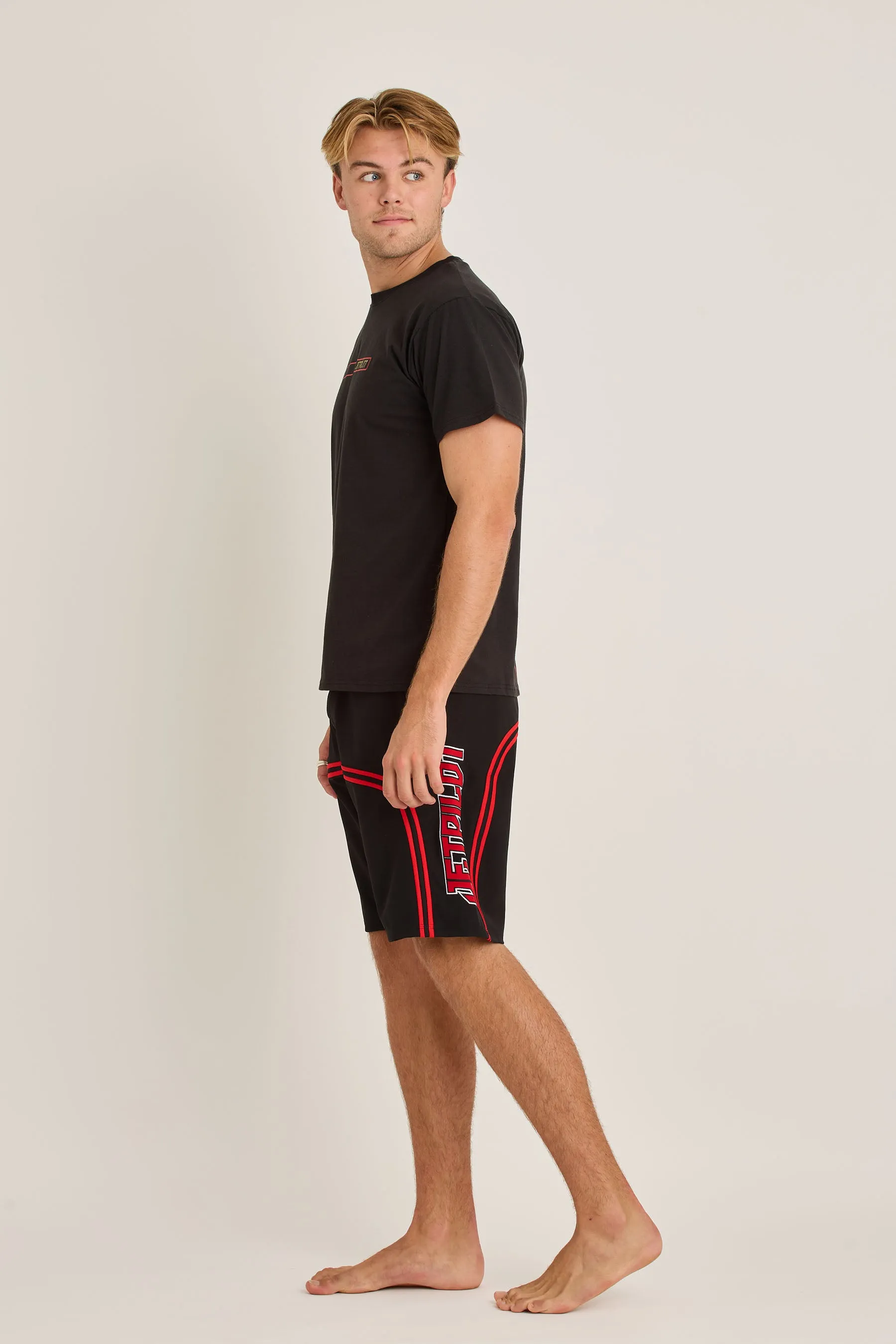 Jetpilot F5 Mens Boardshorts - Black/Red
