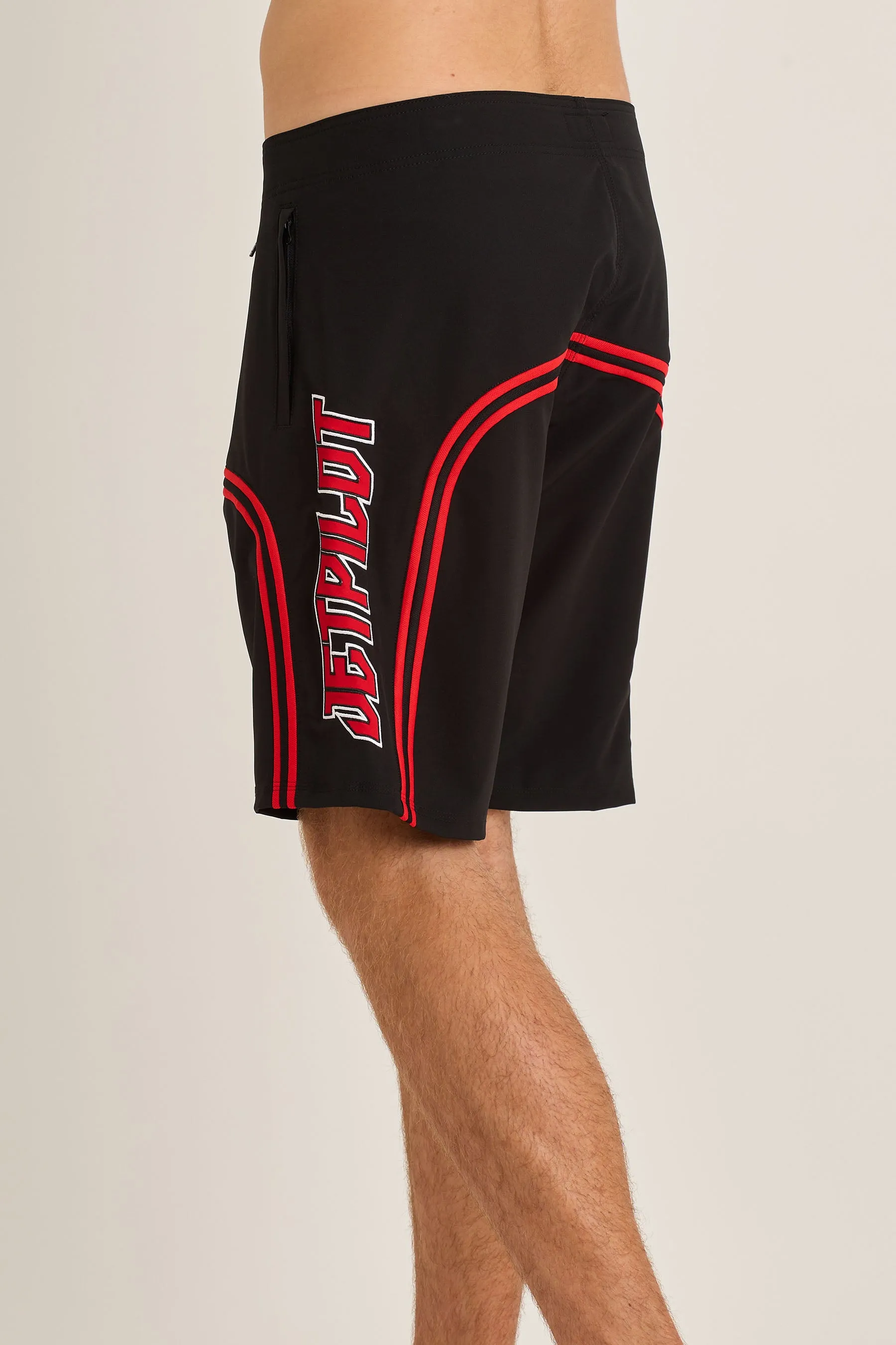 Jetpilot F5 Mens Boardshorts - Black/Red