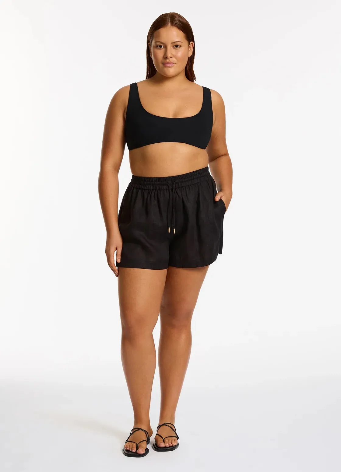 Jetset Elastic Waist Shorts Black