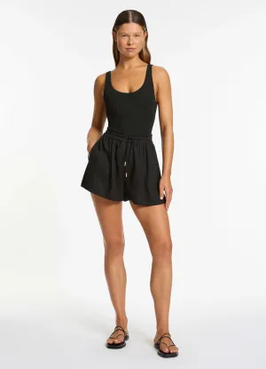 Jetset Elastic Waist Shorts Black