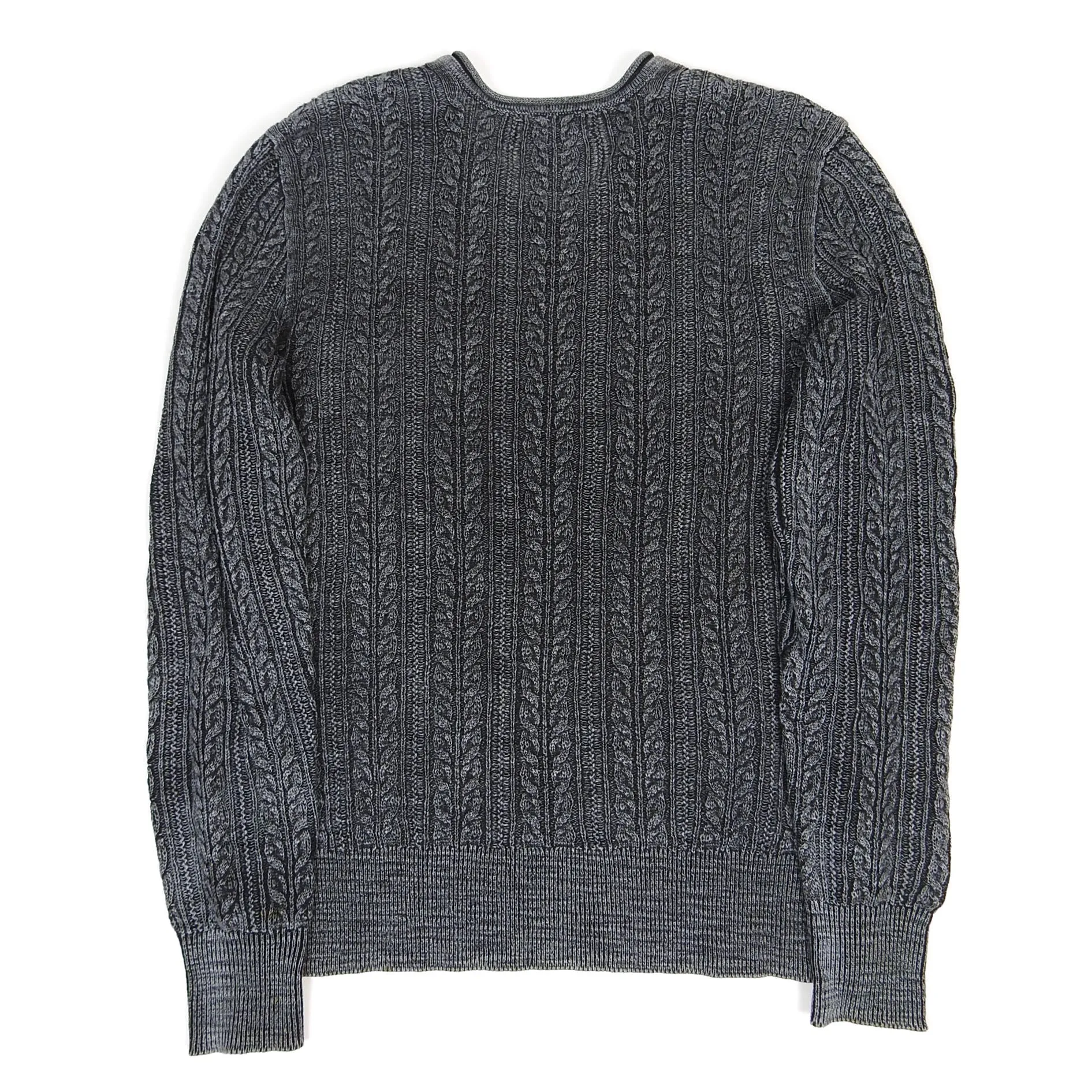 John Varvatos Cableknit V Neck Sweater Size Small