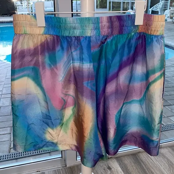 Johnny Was Merida marble silk shirt size medium. Fully lined with silk. Pockets