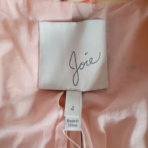 Joie Floral Linen Blazer
