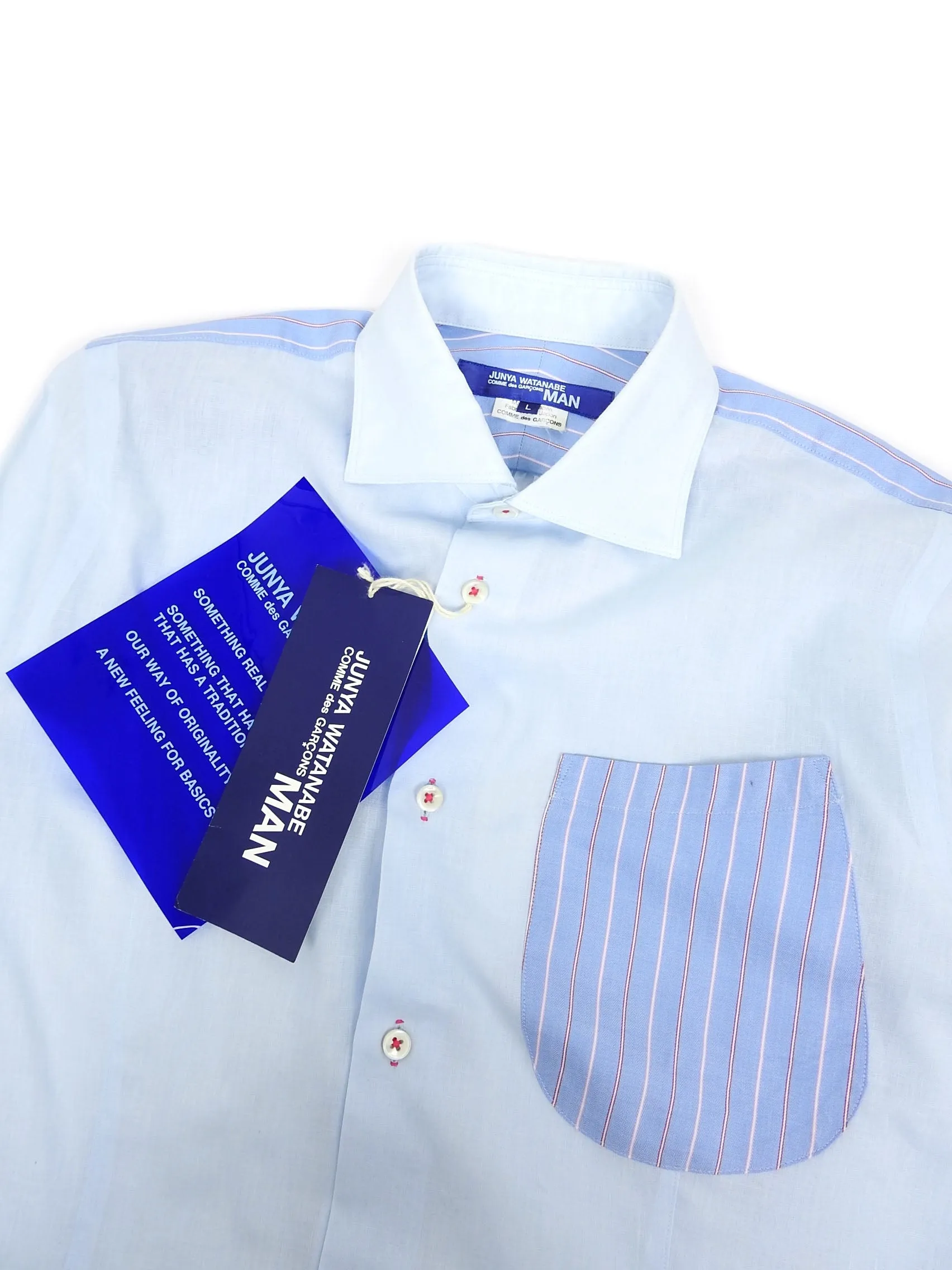 Junya Watanabe Blue Linen Shirt Size Large