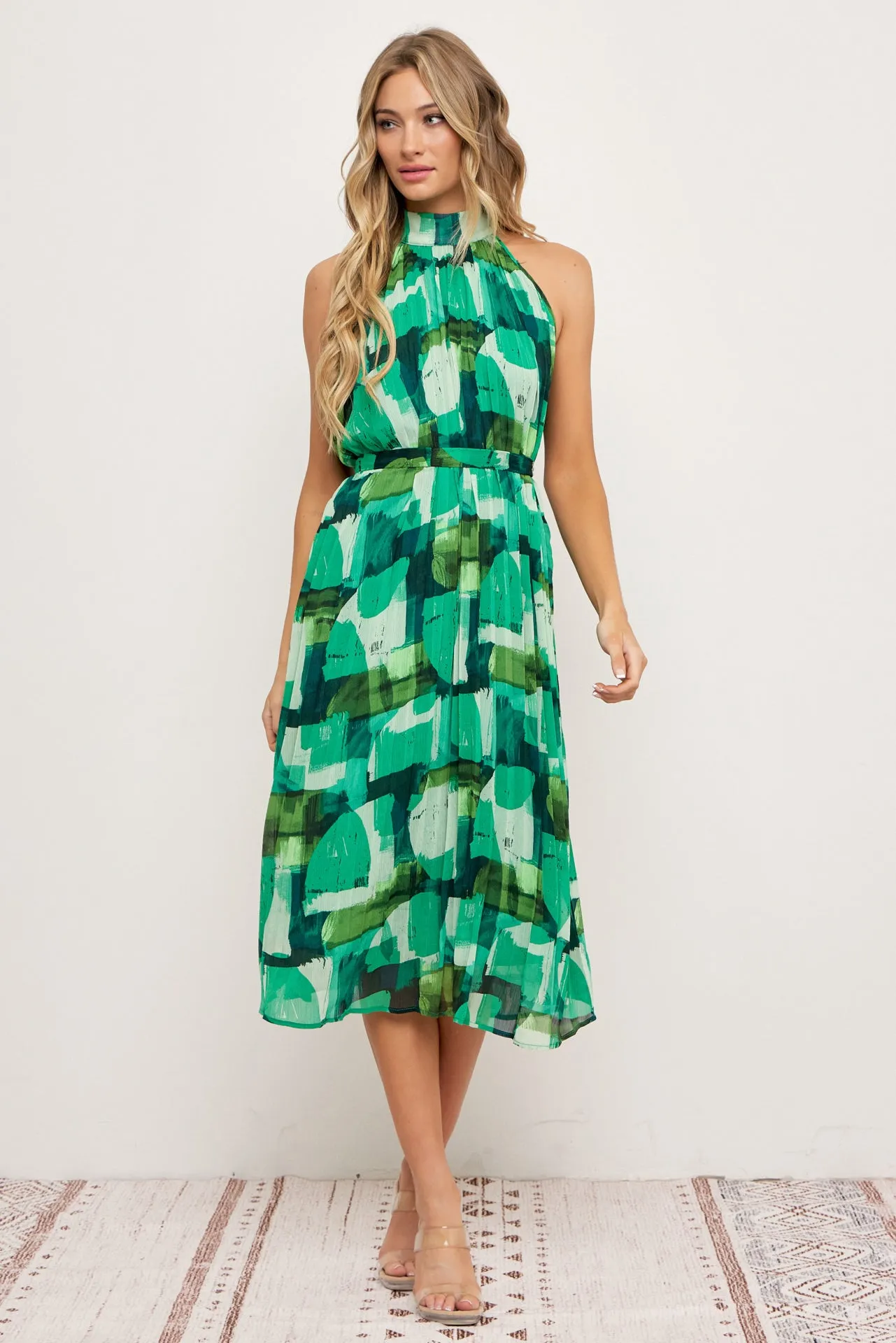Kate Pleated Midi Dress
