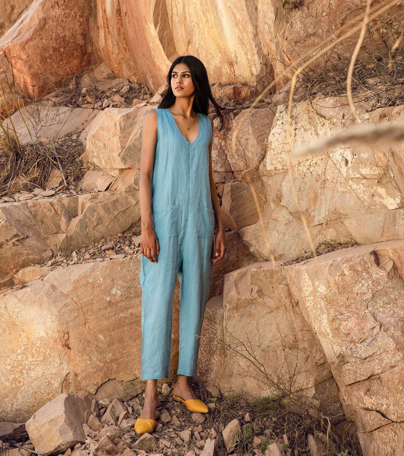 KharaKapas I Ice Blue Jumpsuit  I  32 Days Of Summer