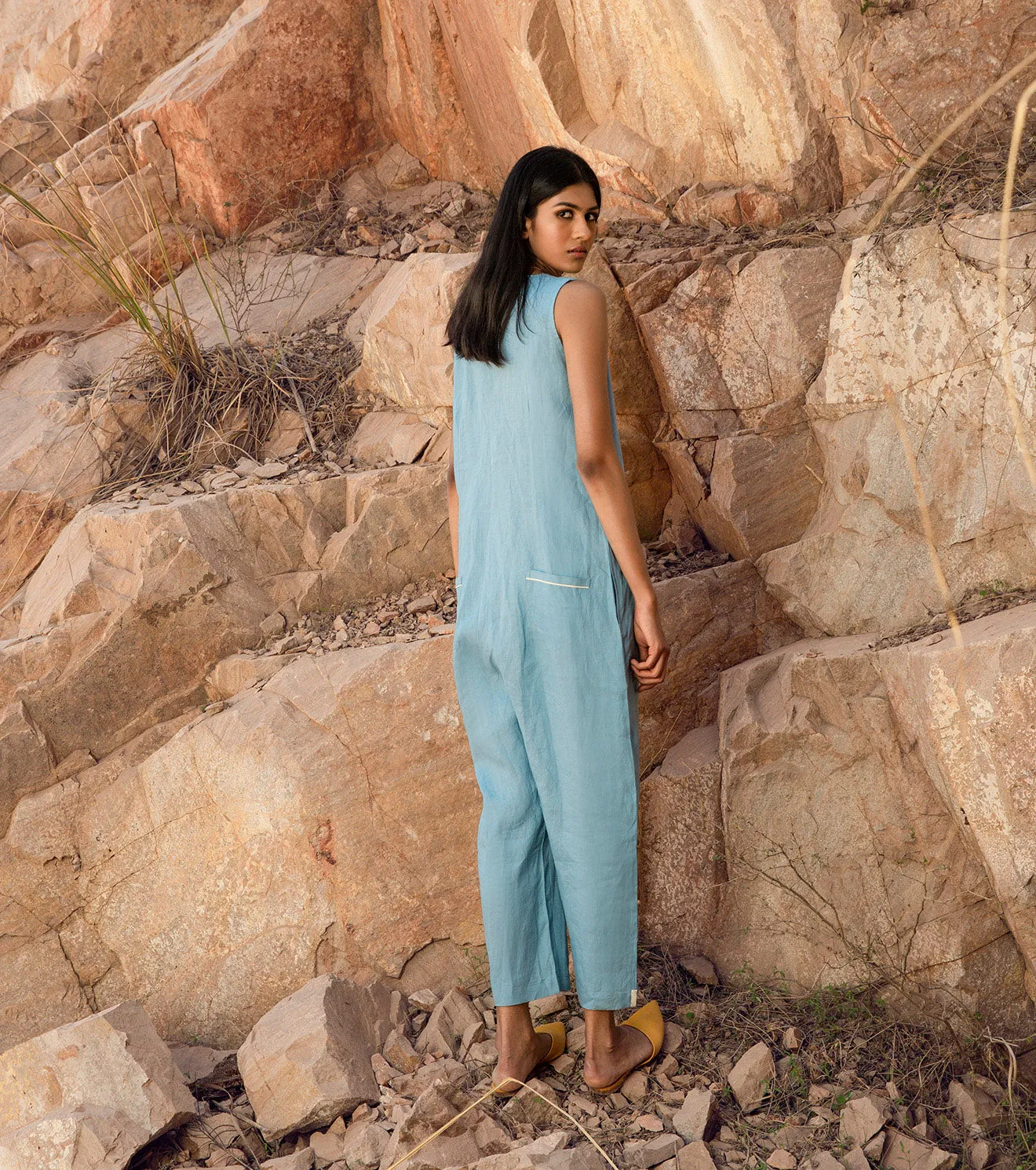 KharaKapas I Ice Blue Jumpsuit  I  32 Days Of Summer