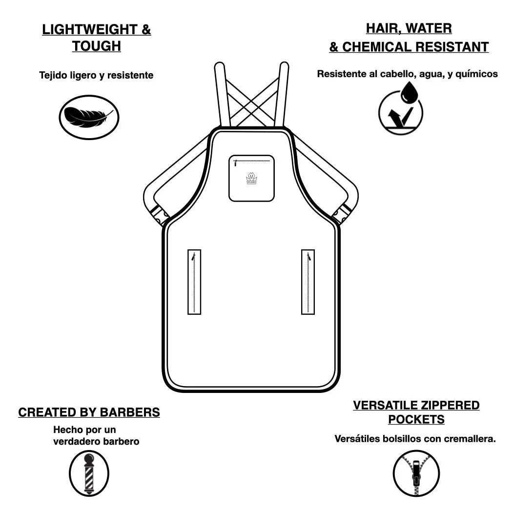 King Midas Barber Stylist All Purpose Apron (Various Colors)
