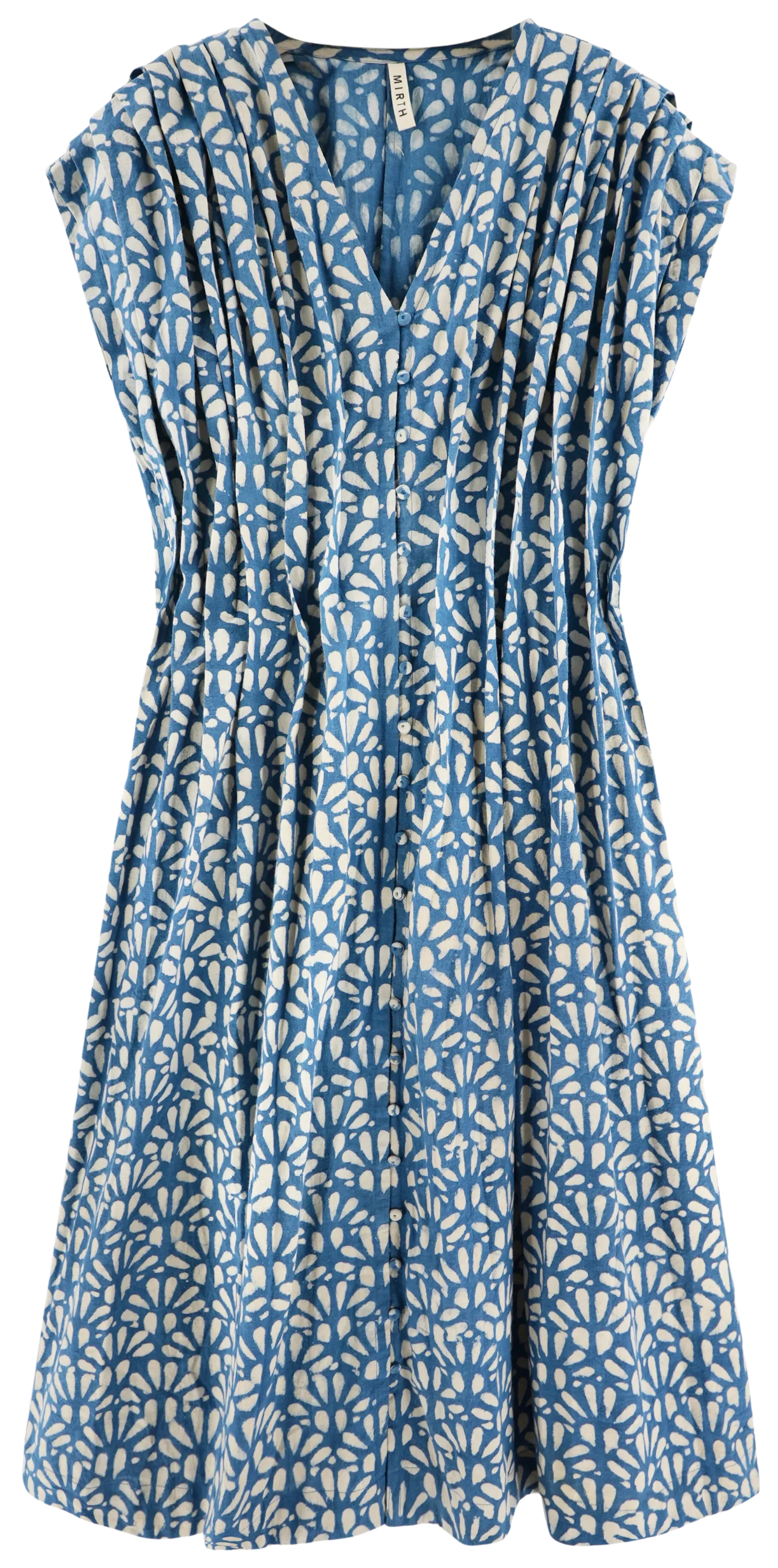 Korcula Dress in Trellis in Indigo