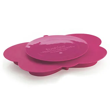 Kushies Siliplate - Candy Pink Butterfly
