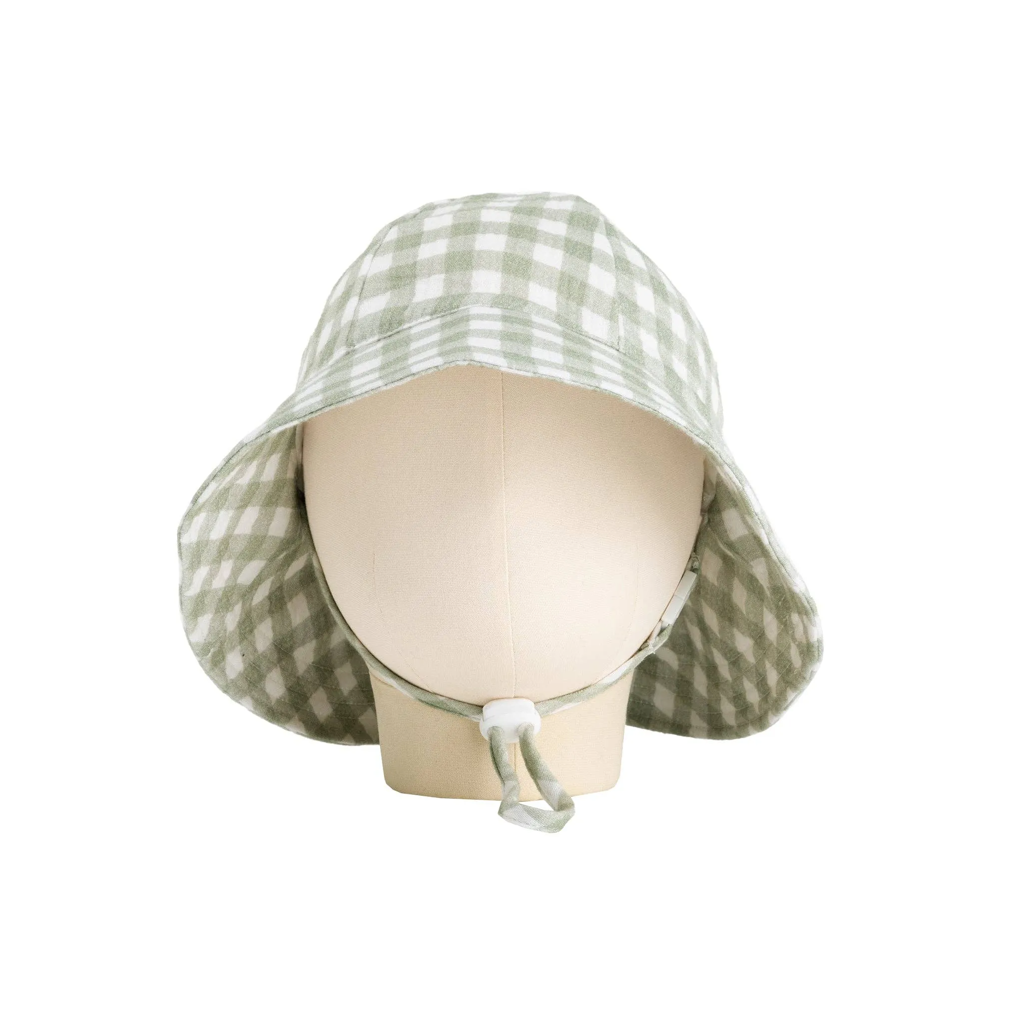 Kynd Baby - Broad Brim Hat - Sage Gingham