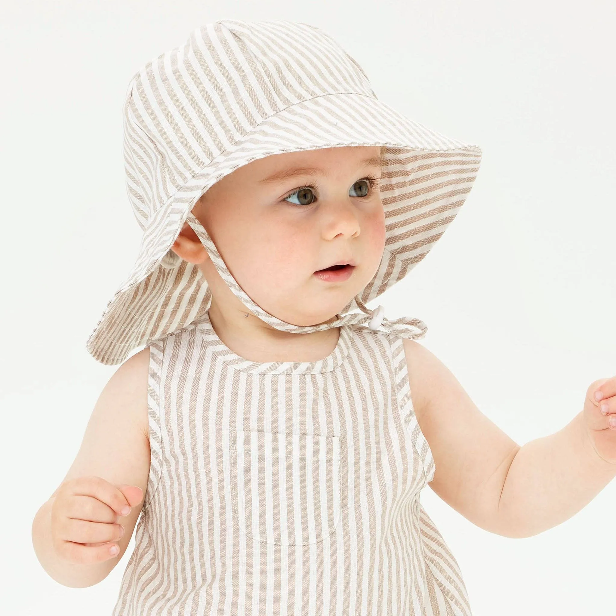 Kynd Baby - Broad Brim Hat  - Sandstone Stripe