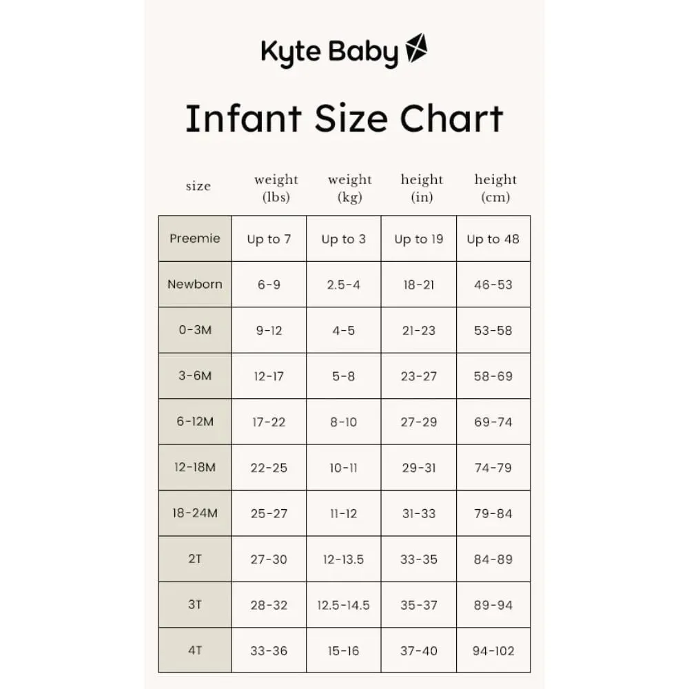 Kyte Baby Ribbed Zippered Footie - Midnight
