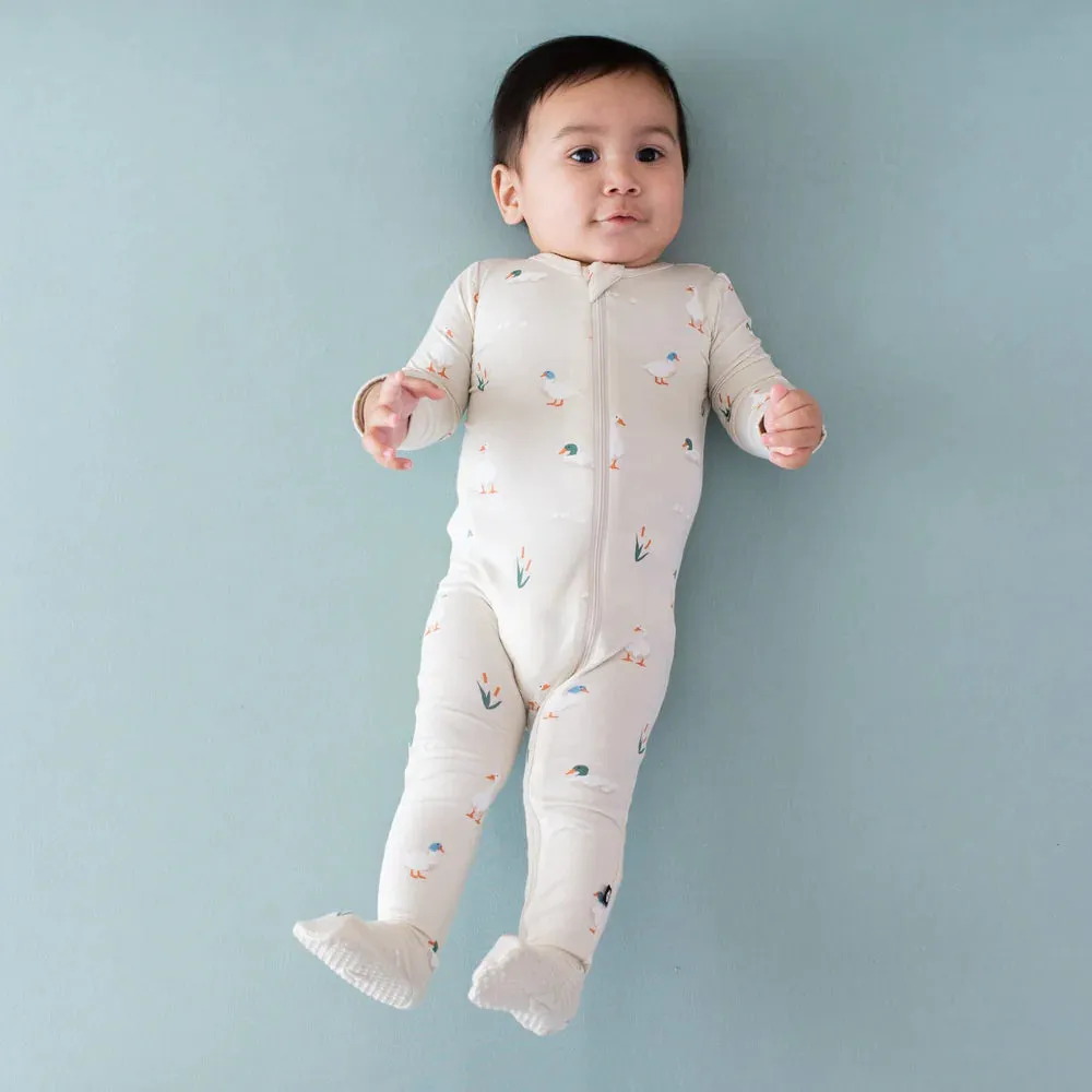 Kyte Baby Zippered Footie (Duck)