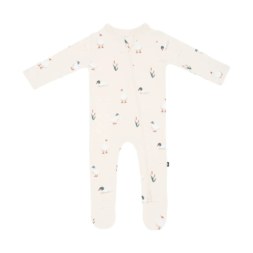 Kyte Baby Zippered Footie (Duck)