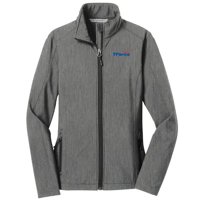 Ladie's Core Soft Shell Jacket - Pearl Grey Heather