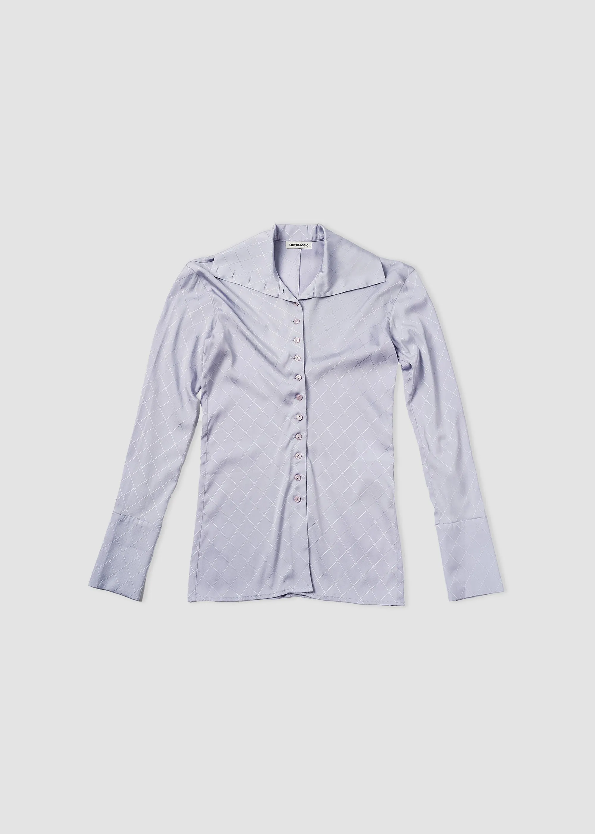 Lavender Fold Collar Shirt