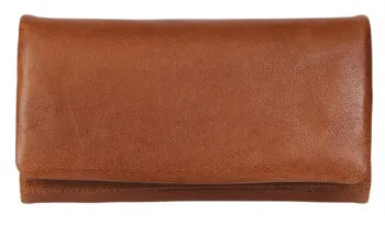 leather full flap wallet (6330)
