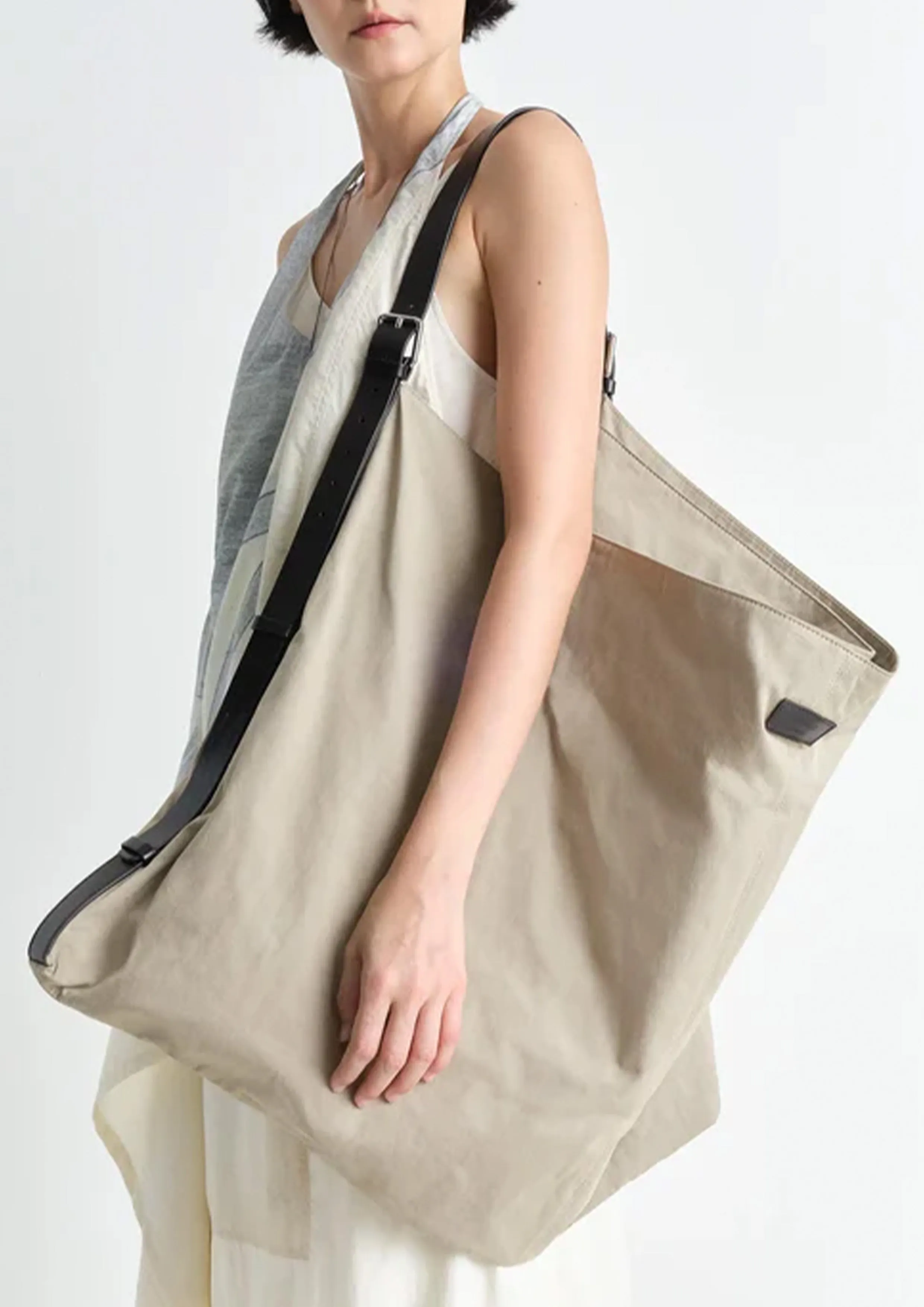 LEMAIRE - FLAG HOBO BAG LINEN