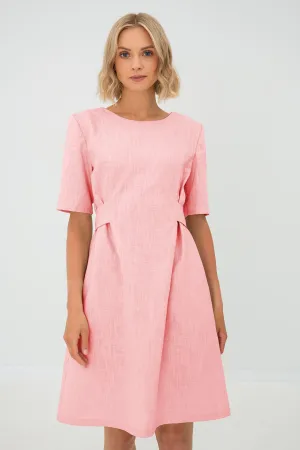 Linen dress LOLITA, Rose, XL