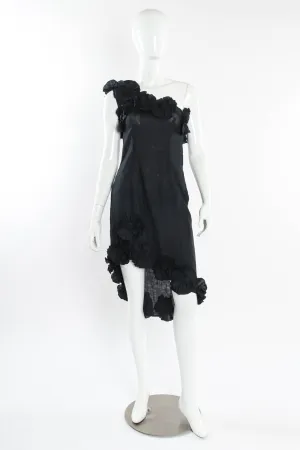 Linen Floral Shoulder Dress