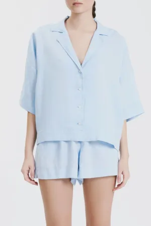 Linen Lounge Short Sky