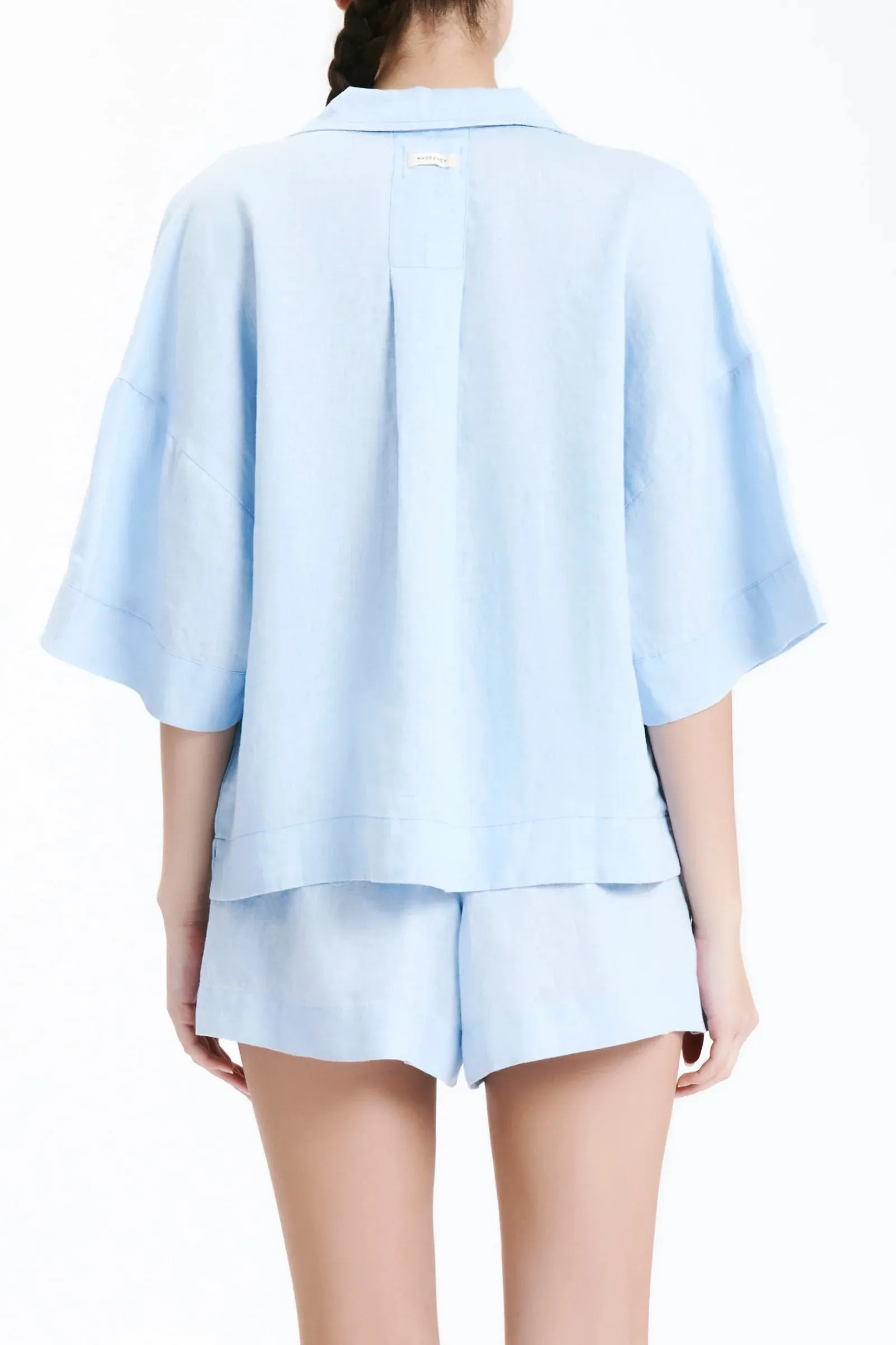 Linen Lounge Short Sky