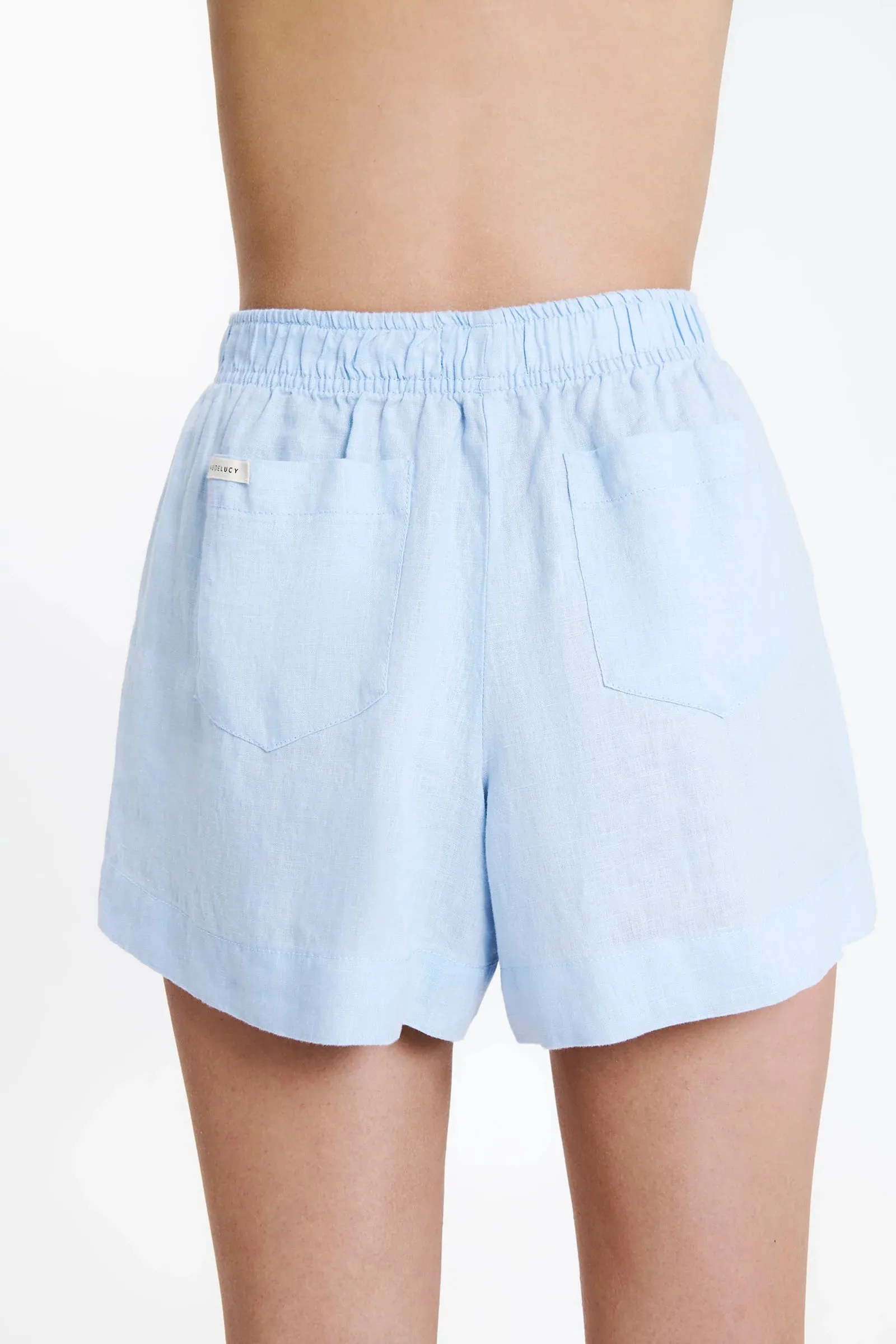 Linen Lounge Short Sky