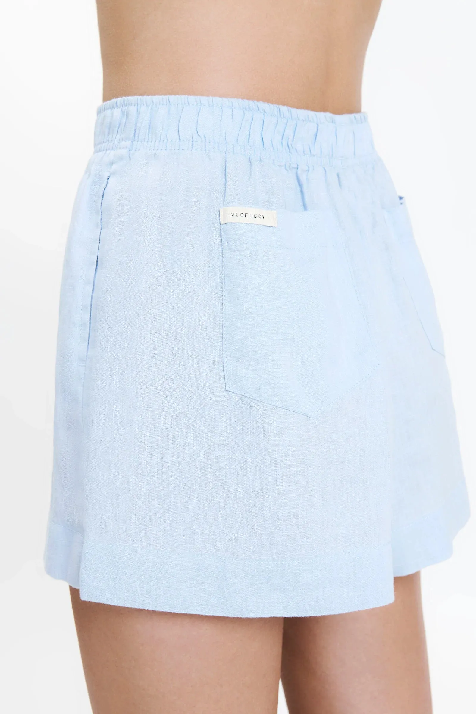 Linen Lounge Short Sky