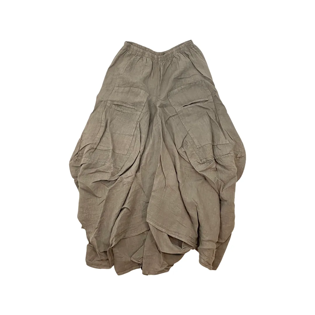 Linen Pocket Skirt