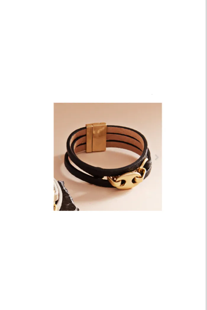 Link Leather Bracelet