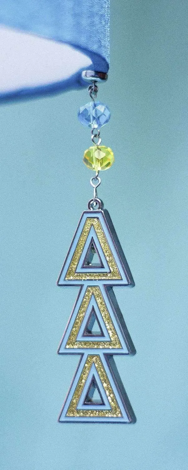 Logo Bling - Delta Delta Delta -  (Set of 3) MAGNETIC ORNAMENT