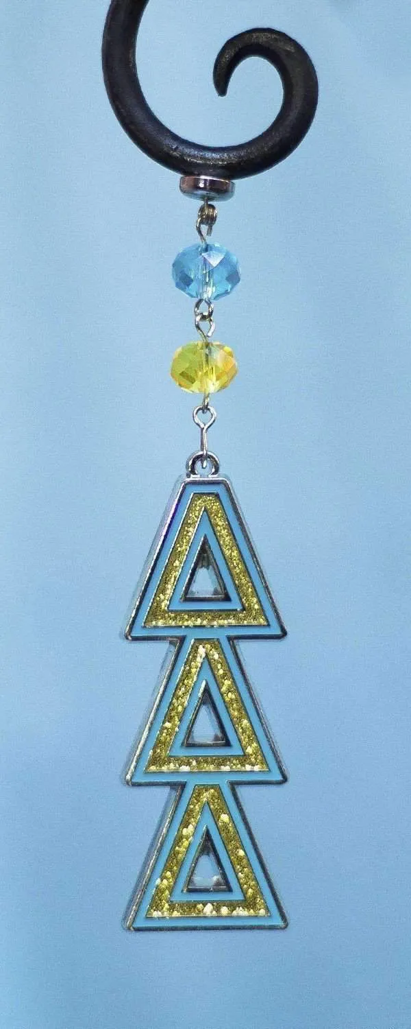 Logo Bling - Delta Delta Delta -  (Set of 3) MAGNETIC ORNAMENT