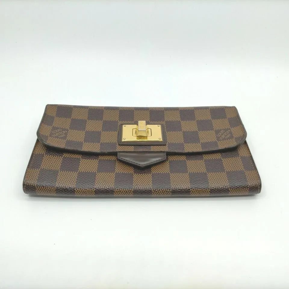 Louis Vuitton Damir Ebene Portefeuille Roseberry Wallet Long Flap 862350