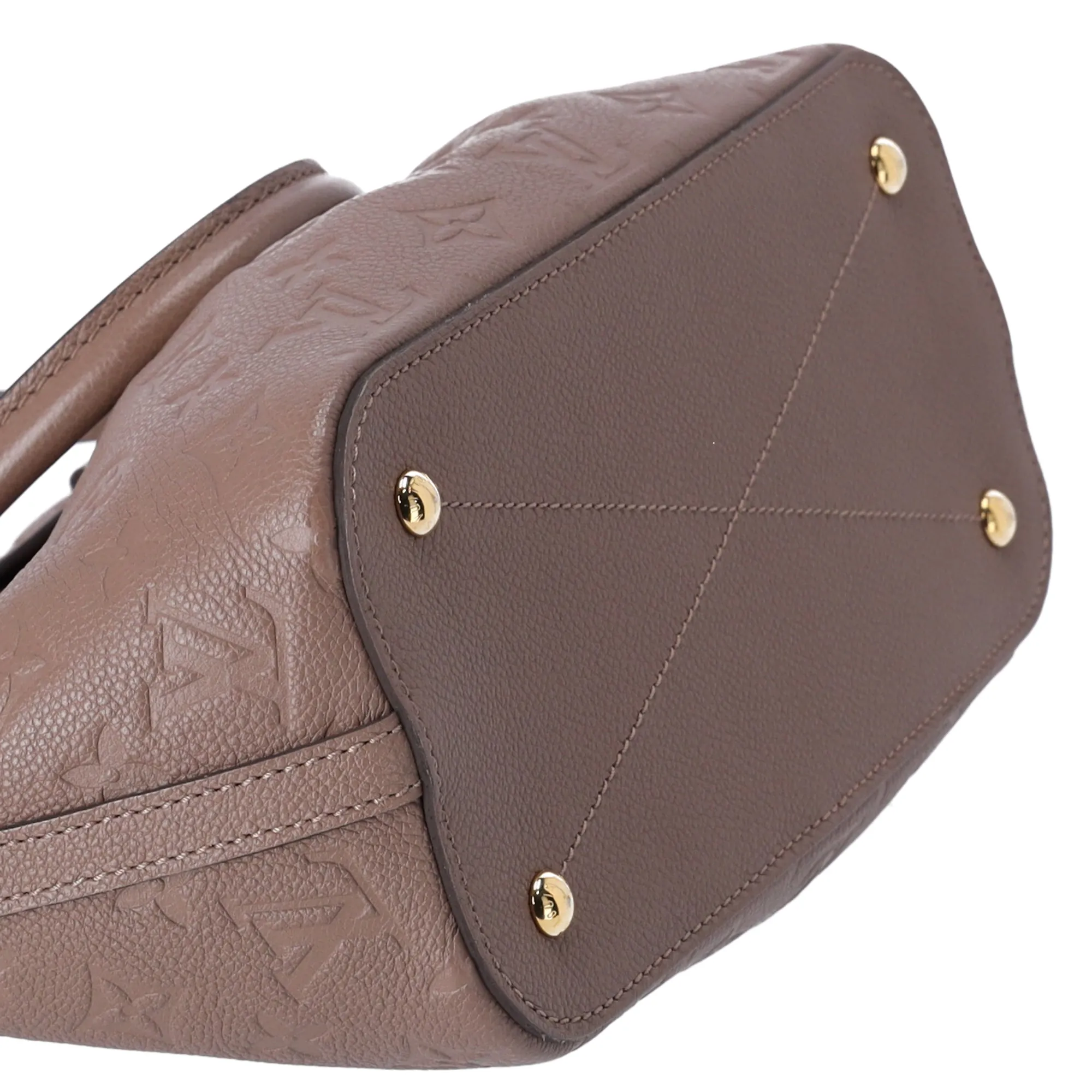 Louis Vuitton Mazarine PM Handbag Monogram Empreinte Leather Taupe