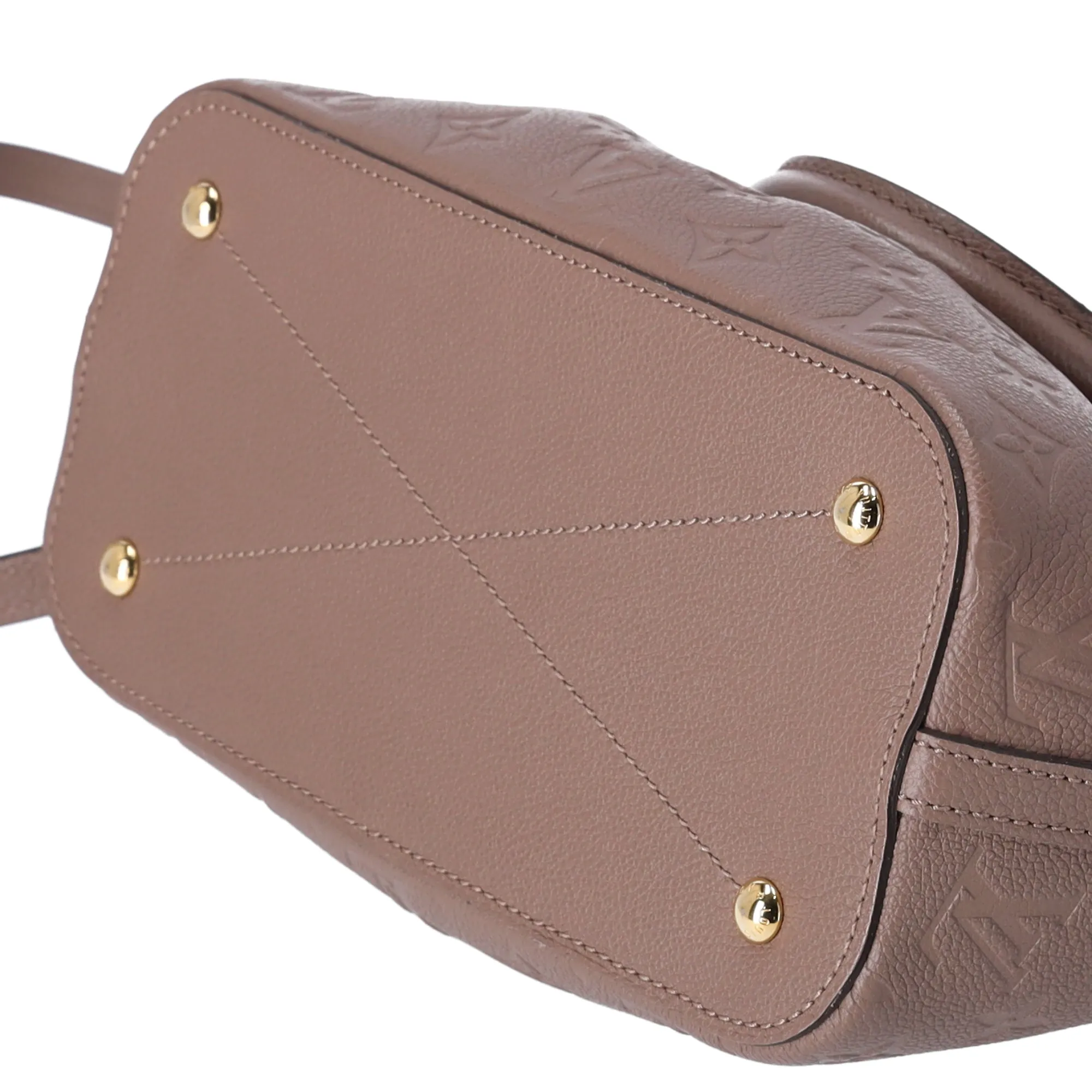 Louis Vuitton Mazarine PM Handbag Monogram Empreinte Leather Taupe