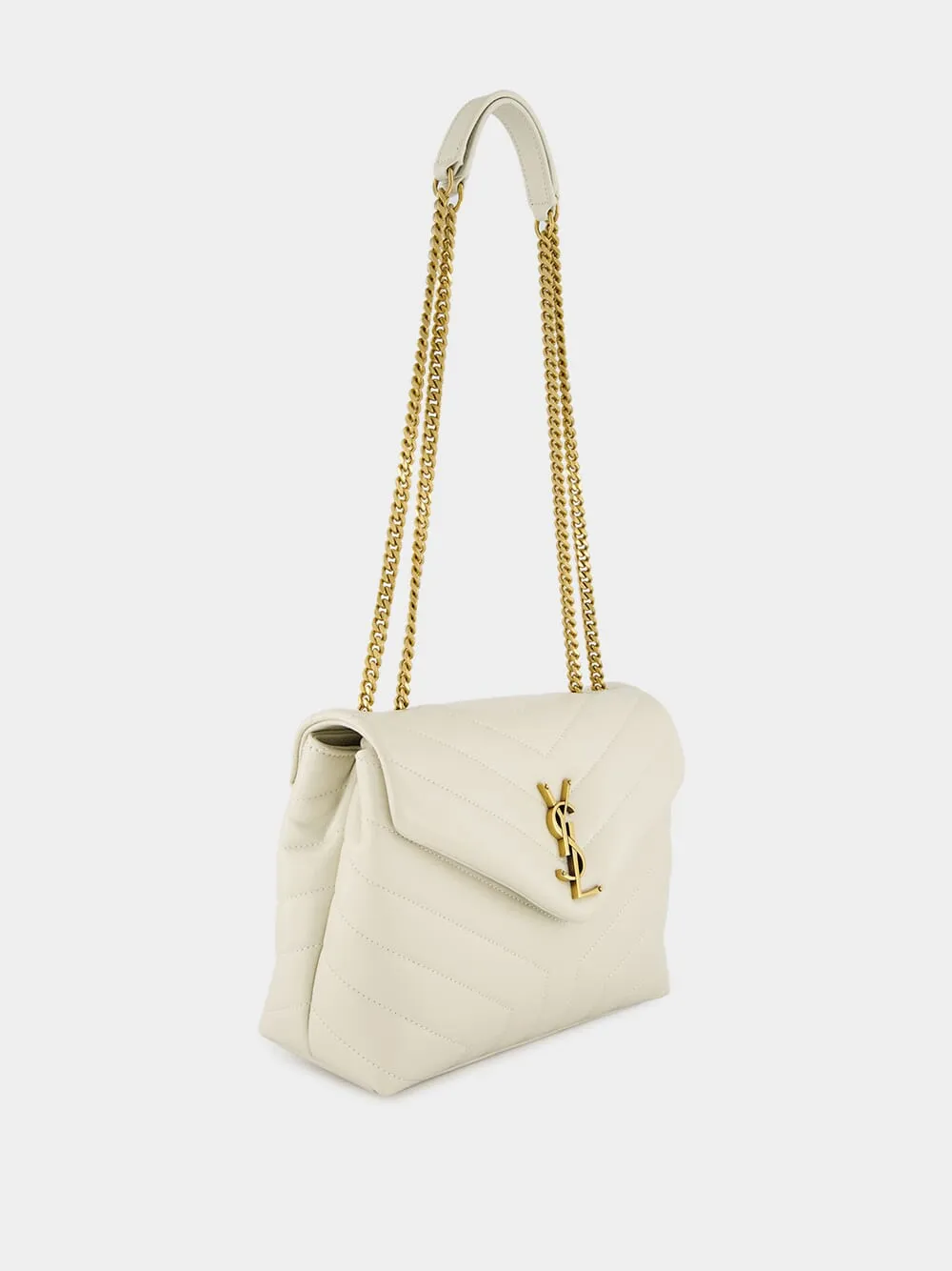 Loulou Vintage White Small Shoulder Bag