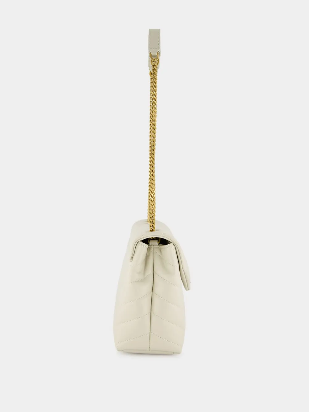 Loulou Vintage White Small Shoulder Bag