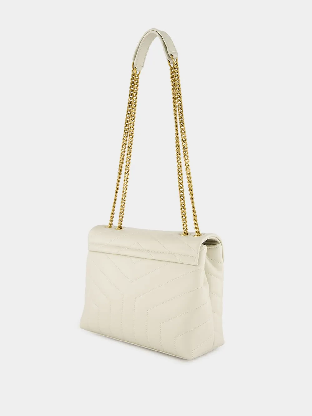 Loulou Vintage White Small Shoulder Bag