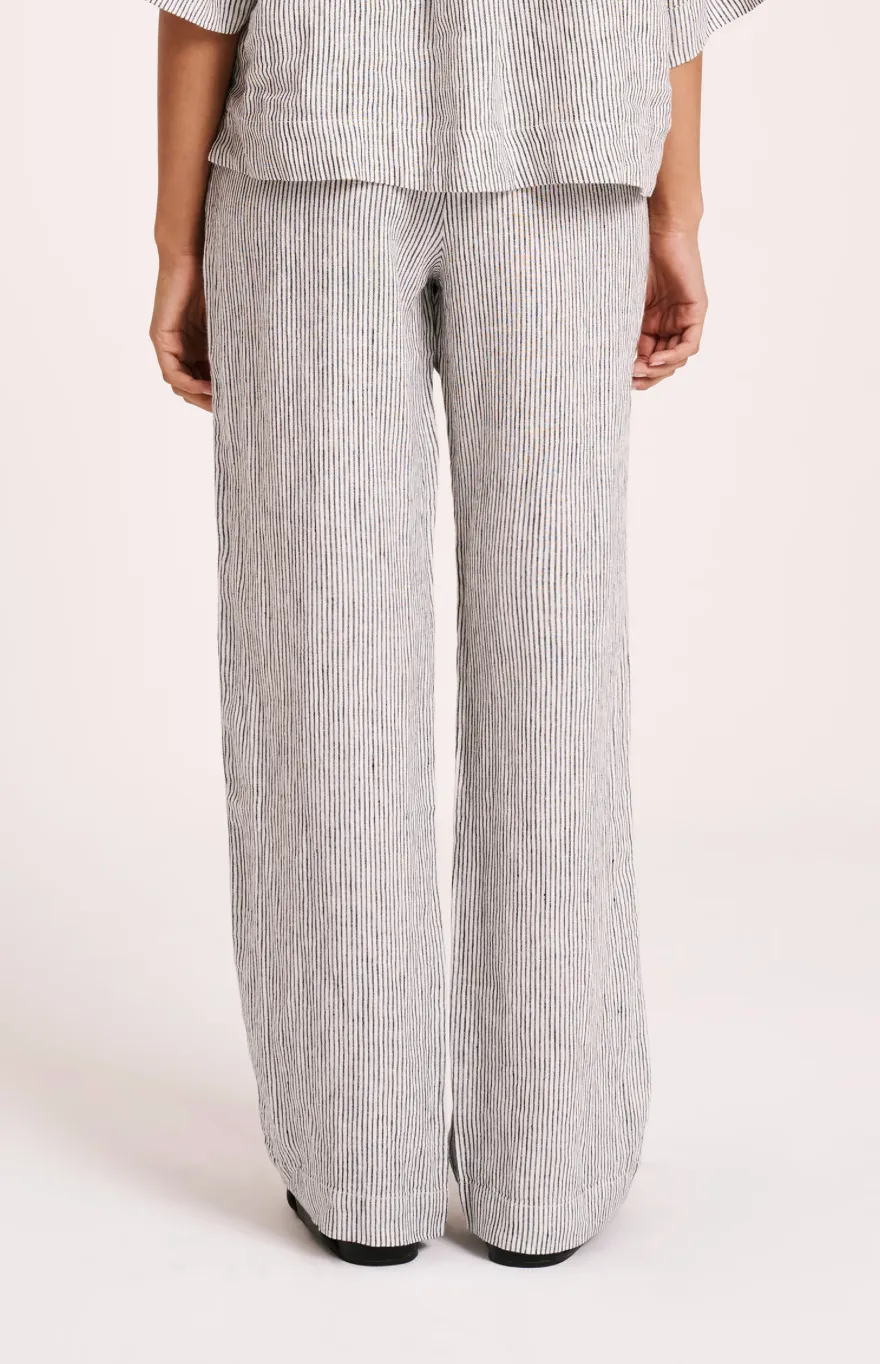 Lounge Stripe Linen Pant