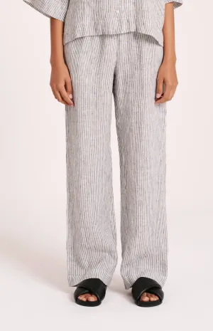 Lounge Stripe Linen Pant