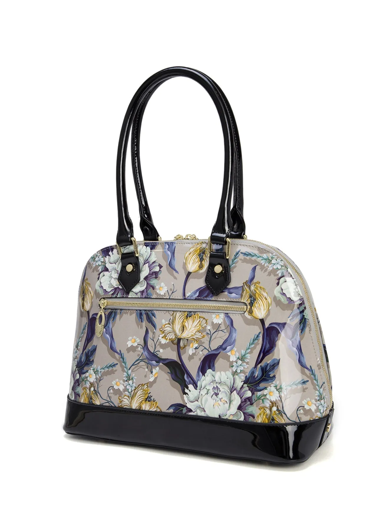 LUCINDA PATENT LEATHER DOME BAG- SN58-6801- SALE